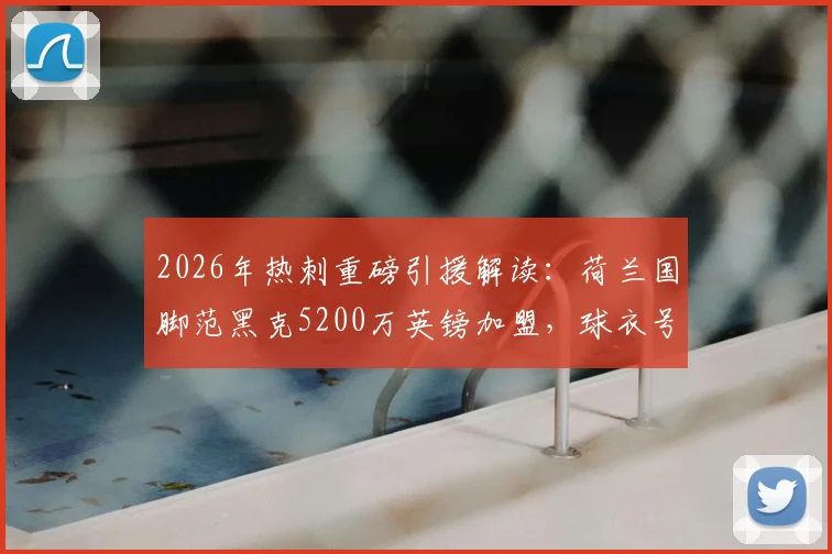 2026年热刺重磅引援解读：荷兰国脚范黑克5200万英镑加盟，球衣号码、技术特点及对阵容影响全解析